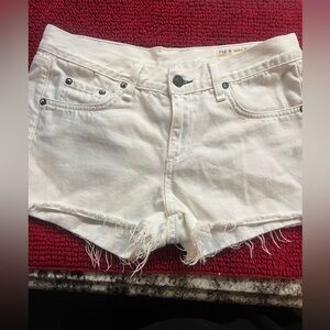 Rag and Bone Women’s White cut off Jean Shorts